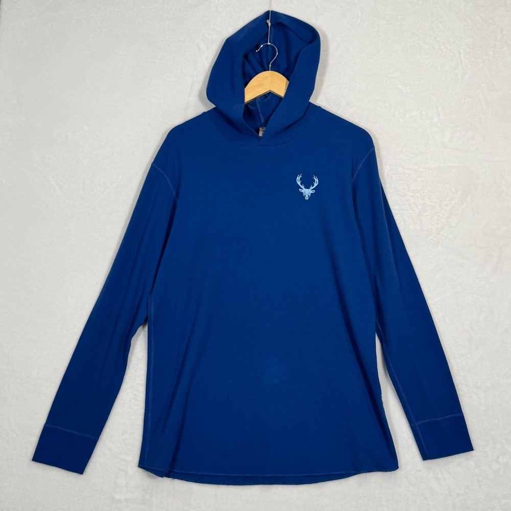 Bucked Up Royal Blue Thermal Hoodie XL